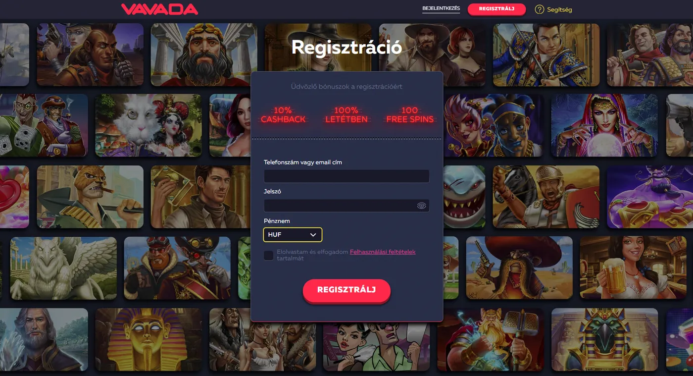 Regisztráció és belépés a Vavada alkalmazásban
